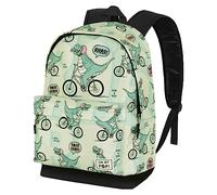 Oh My Pop! Dinorrr-Mochila HS FAN 2.0, Verde, 30 x 41 cm, Capacidad 22 L