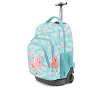 Oh My Pop! Ice Flamingo-Mochila Trolley GTS Fan, Turquesa, 32 x 47 cm, Capacidad 39 L
