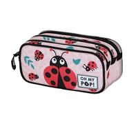Oh My Pop! Ladybug-Estuche Portatodo Trick Fan 2.2, Rosa, 23 x 11 cm
