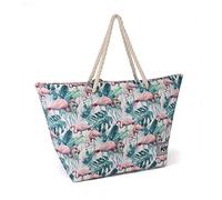 Oh My Pop! Oh My Pop! Flamenco Tropical-Sunny Strandtasche Bolsa de Tela y de Playa 60 Centimeters Multicolor (Multicolour)