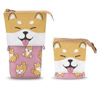 Oh my pop shiba-estuche portatodo cute, rosa, 12 x 17 cm