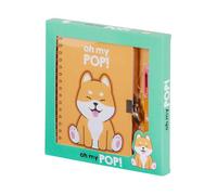 Oh My Pop! Shiba-Pack de Diario A5 + Bolígrafo de 6 Colores, Multicolor