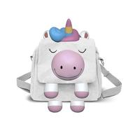 Oh My Pop! Sweety-Bolso-Mochila Convertible Kawaii, Plateado, 24 x 22 cm