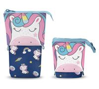 Oh my pop sweety-estuche portatodo cute, azul oscuro, 12 x 17 cm