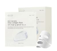 Oh My Pure Mascarilla facial antiarrugas con hidrogel de colágeno, paquete de 5, máxima hidratación, mejora la textura de la piel, lujo asequible, piel radiante, reduce las líneas finas y