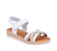 Oh! My Sandals 2200236 Sandalia DE Piel con Tiras NIÑAS Blanco 36