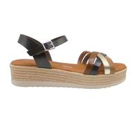 Oh! My Sandals - 6010 Zara Sandalias de Mujer cómodas con Plataforma Ligera y Plantilla Gel, Fabricadas en españa Mujer Color: Marron Talla: 39