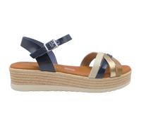 Oh! My Sandals - 6010 Zara Sandalias de Mujer cómodas con Plataforma Ligera y Plantilla Gel, Fabricadas en españa Mujer Color: Marino Talla: 35