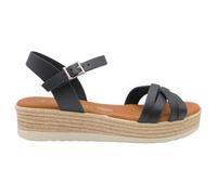 Oh! My Sandals - 6010 Zara Sandalias de Mujer cómodas con Plataforma Ligera y Plantilla Gel, Fabricadas en españa Mujer Color: Negro Talla: 38