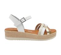 Oh! My Sandals - 6010 Zara Sandalias de Mujer cómodas con Plataforma Ligera y Plantilla Gel, Fabricadas en españa Mujer Color: Blanco Talla: 41