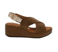Oh! My Sandals Sandalias con cuñas 6039 Lodo para mujer de piel - Mujer color: No Aplica talla: 38