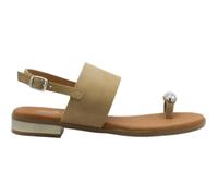 Oh! My Sandals Sandalias Planas de Dedo 5862 arena para mujer - Mujer color: Arena talla: 37