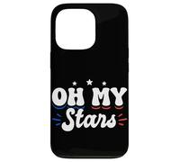 Oh My Stars Cute Patriotic 4th of July Design Carcasa para iPhone 13 Pro