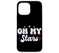 Oh My Stars Cute Patriotic 4th of July Design Carcasa para iPhone 13 Pro Max