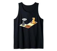 Oh No Funny Jaque Mate Ajedrez Grandmaster Cuchillo Amante del ajedrez Camiseta sin Mangas