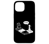 Oh No Knight To Pawn, Divertido Jugador de ajedrez, Amante de los Juegos de Mesa Carcasa para iPhone 15