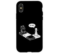 Oh No Knight To Pawn, Divertido Jugador de ajedrez, Amante de los Juegos de Mesa Carcasa para iPhone X/XS