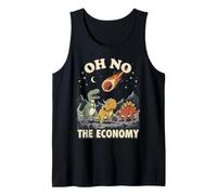Oh No The Economy La Extinción del Meteorito Dinosaurio Camiseta sin Mangas