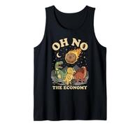 Oh No The Economy La Extinción del Meteorito Dinosaurio Camiseta sin Mangas