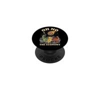 Oh No The Economy La Extinción del Meteorito Dinosaurio PopSockets PopGrip Adhesivo