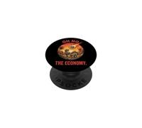 Oh No The Economy La Extinción del Meteorito Dinosaurio PopSockets PopGrip Adhesivo