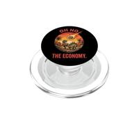 Oh No The Economy La Extinción del Meteorito Dinosaurio PopSockets PopGrip para MagSafe