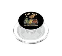 Oh No The Economy La Extinción del Meteorito Dinosaurio PopSockets PopGrip para MagSafe