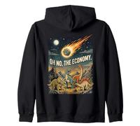 Oh No The Economy La Extinción del Meteorito Dinosaurio Sudadera con Capucha