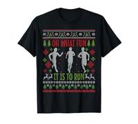 Oh, qué Divertido es Correr Divertido Correr Feo Navidad Camiseta