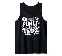 Oh, qué Divertido es Hacer Girar la batuta navideña de mamá. Camiseta sin Mangas