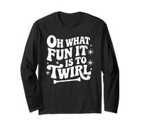 Oh, qué Divertido es Hacer Girar la batuta navideña de mamá. Manga Larga