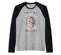 Oh, qué Divertido es Leer un Libro, Luces para árboles de Navidad y Ropa Camiseta Manga Raglan