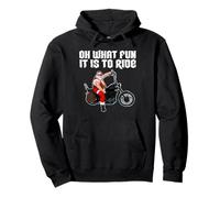 Oh Qué Divertido es Montar a Papá Noel Fresco en una Motocicleta Sudadera con Capucha
