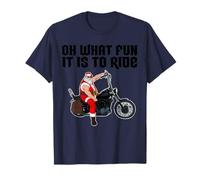 Oh Qué Divertido es Montar Cool Santa Claus Camiseta