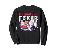 Oh Qué Divertido Es Montar Feliz Navidad Santa Claus Montando Sudadera