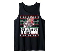 OH QUÉ Divertido ES Montar Santa Claus Feo Meme de Navidad Camiseta sin Mangas