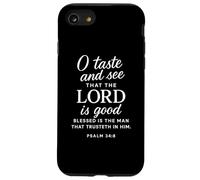 Oh Sabor Y Mira Que El Señor Es Bueno Salmo 34:8 Escritura Carcasa para iPhone SE (2020) / 7/8