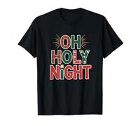 Oh Santa Noche Religiosa Cristiana Cuento de Navidad Camiseta