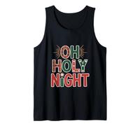 Oh Santa Noche Religiosa Cristiana Cuento de Navidad Camiseta sin Mangas