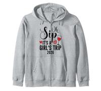 Oh Sip It's a Girls Trip 2026 Girls Weekend Travel Vacation Sudadera con Capucha