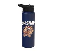 Oh Snap Disco de jengibre Disco de golf Frisbee Golfing Navidad Stainless Steel Insulated Water Bottle