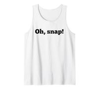 Oh, Snap Funny Cursing Kids Safe Jurar Maldición Mala Palabra Camiseta sin Mangas