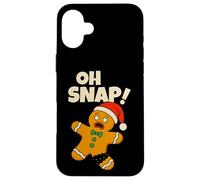 Oh Snap Gingerbread Man Funny Christmas Men Women Kids Carcasa para iPhone 16 Plus