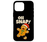 Oh Snap Gingerbread Man Funny Christmas Men Women Kids Carcasa para iPhone 16 Pro MAX