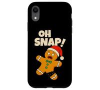 Oh Snap Gingerbread Man Funny Christmas Men Women Kids Carcasa para iPhone XR