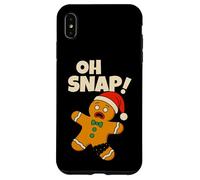 Oh Snap Gingerbread Man Funny Christmas Men Women Kids Carcasa para iPhone XS MAX