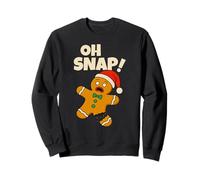 Oh Snap Gingerbread Man Funny Christmas Men Women Kids Sudadera