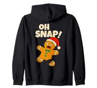 Oh Snap Gingerbread Man Funny Christmas Men Women Kids Sudadera con Capucha