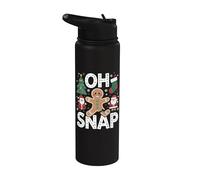 Oh Snap Hombre de jengibre Stainless Steel Insulated Water Bottle
