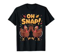 Oh Snap Turkey Duo Funny Thanksgiving Celebration Camiseta
